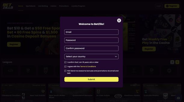 betzillo casino Gameplay